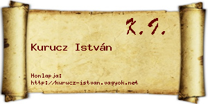 Kurucz István névjegykártya